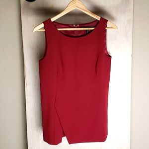 White house black market, size 4, deep red, sleeveless